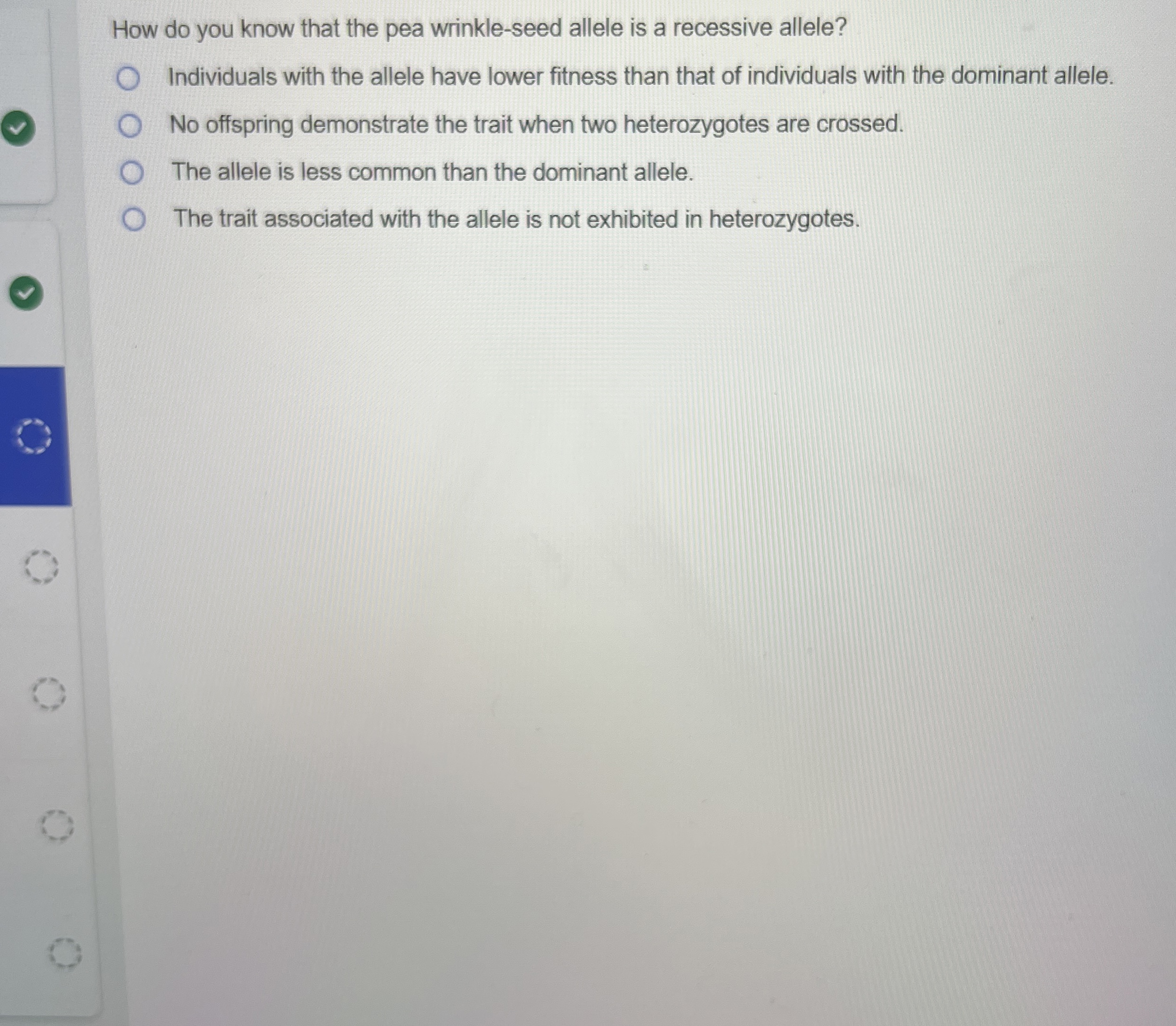 How do you know that the pea wrinkle - seed