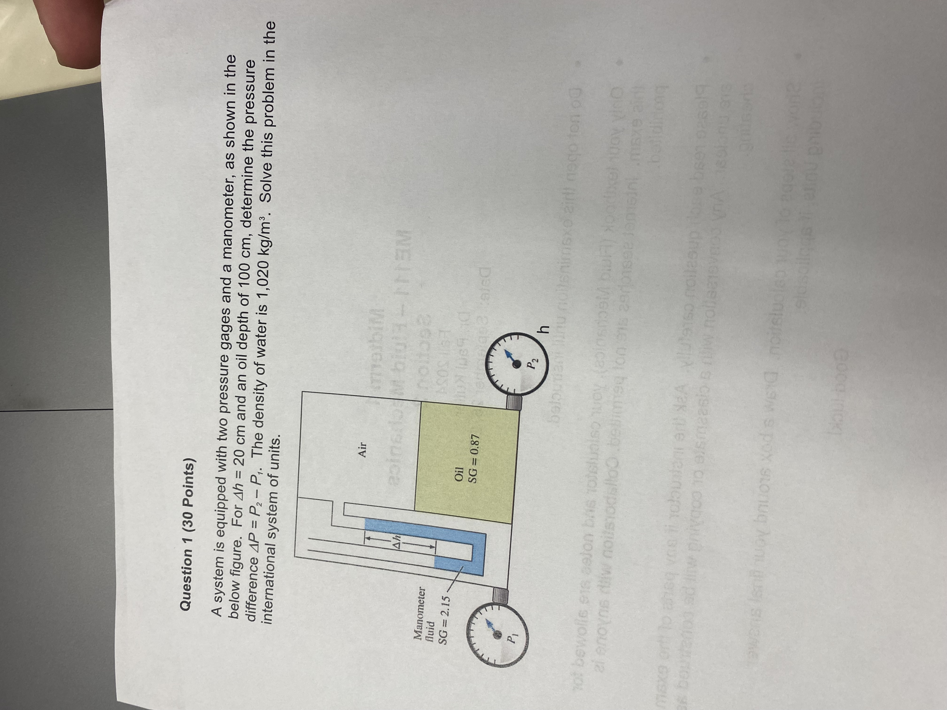 Question 1 ( 3 0 Points ) A system is equipped