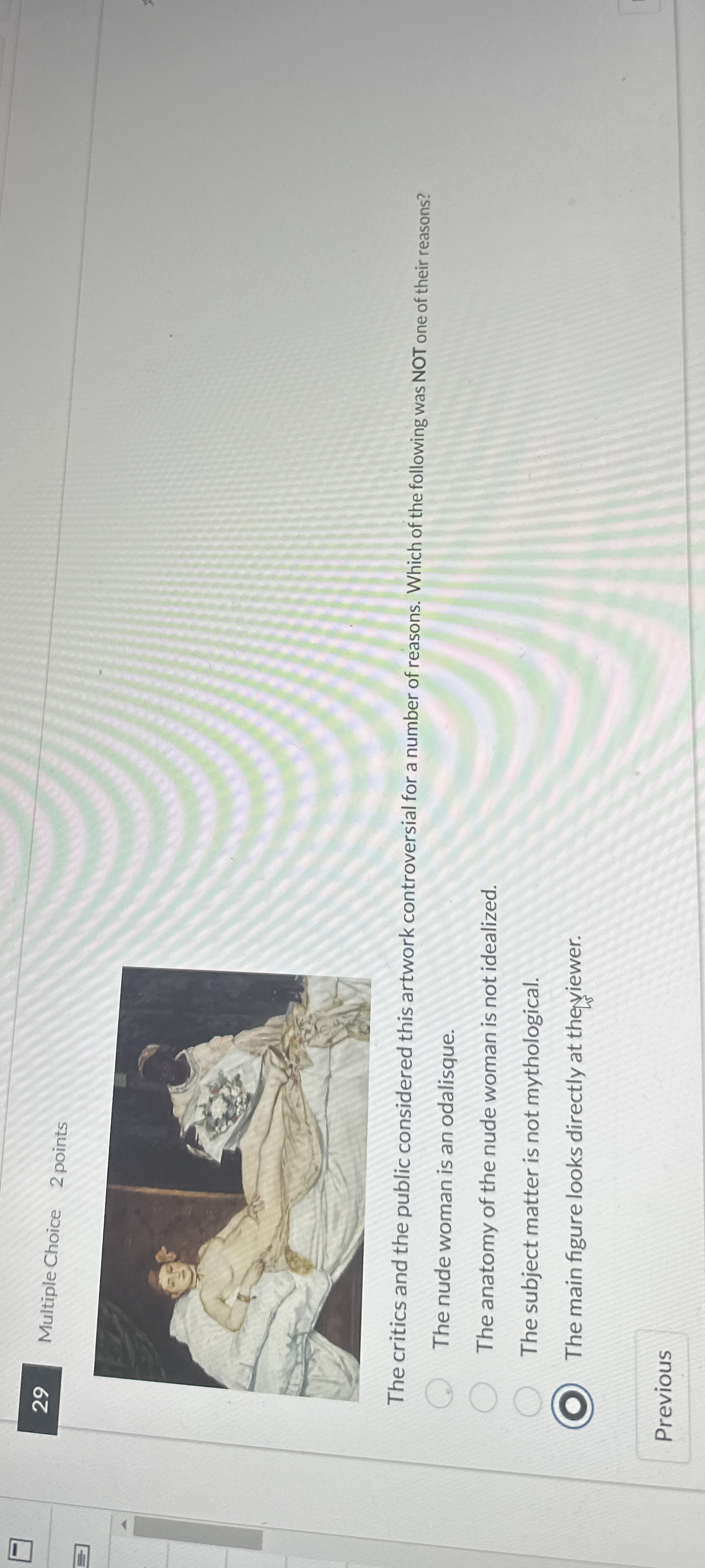 2 9 Multiple Choice 2 points The critics and the