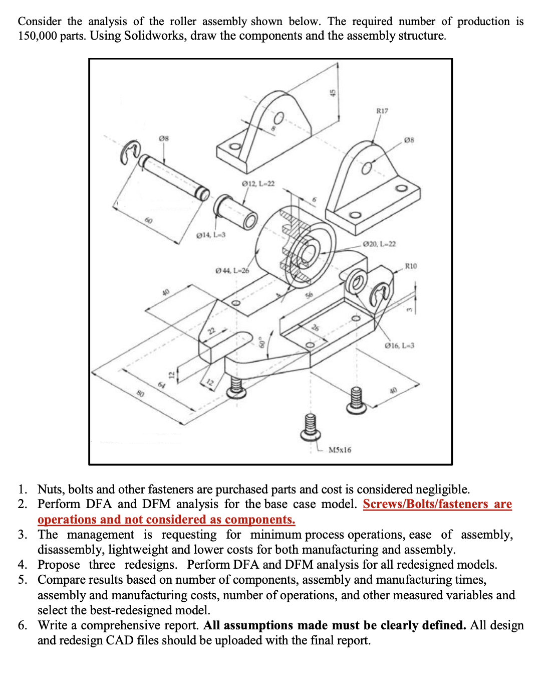 considered negligible. Perform DFA and DFM