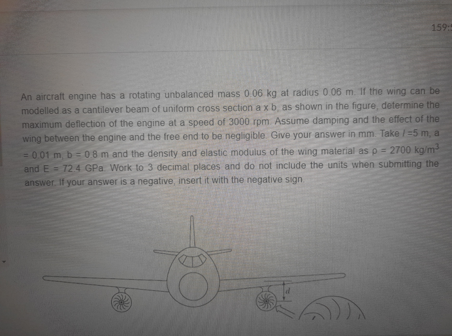 1 5 9 : An aircraft engine has a rotating