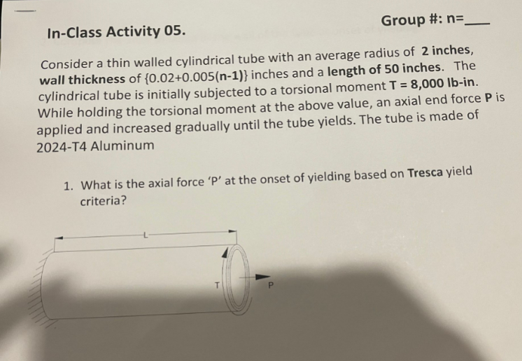 2 . Compute the state of strain in the wall of