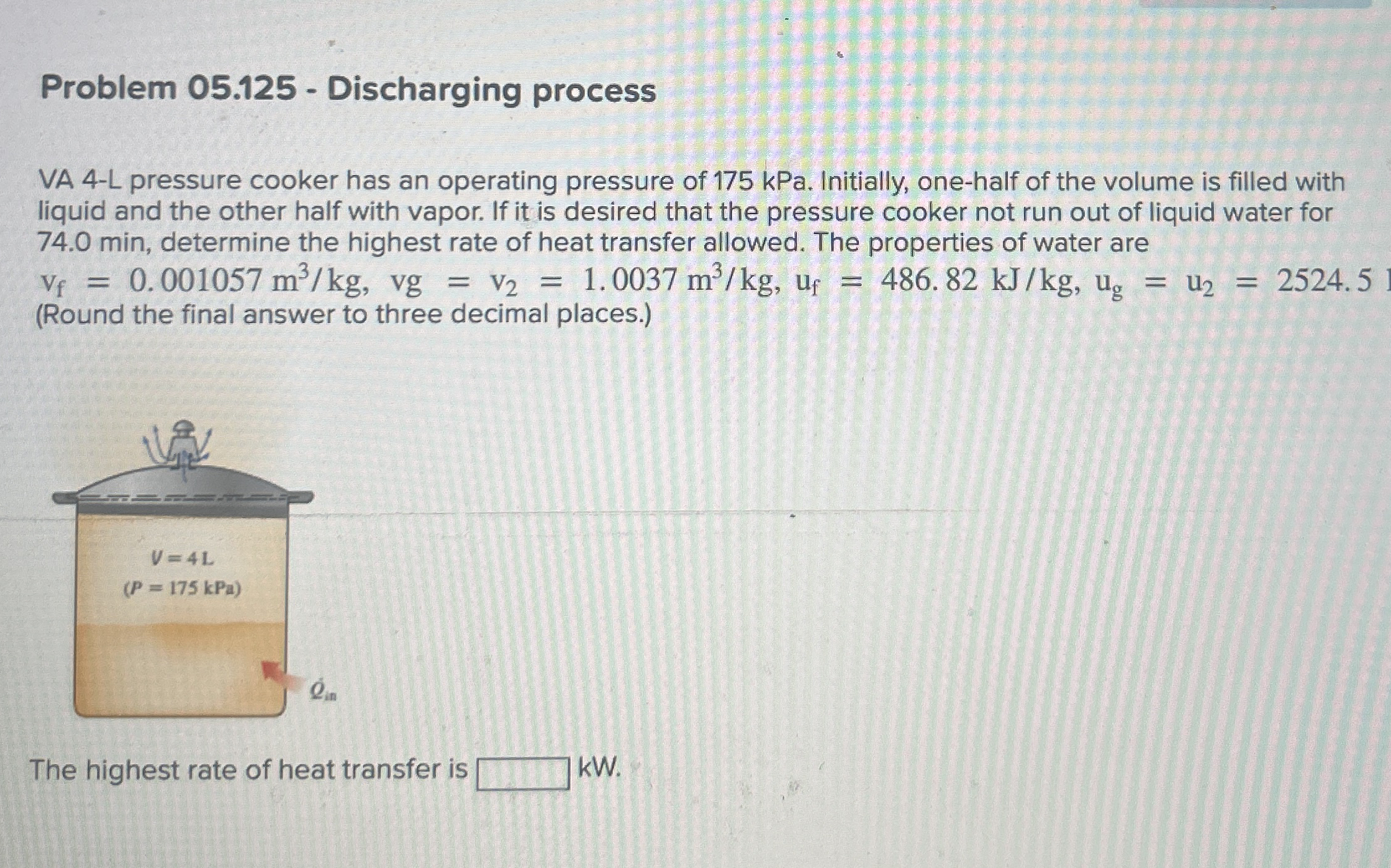 Problem 0 5 . 1 2 5 - Discharging process VA 4 -
