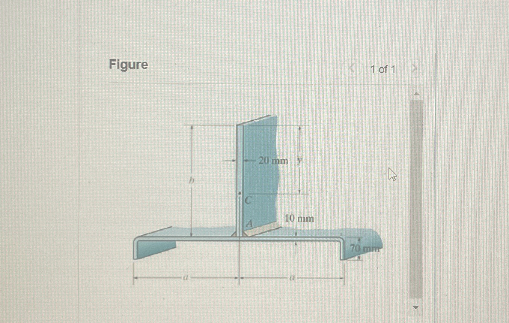 Part A Locate the centroid ? b a r ( y ) of the