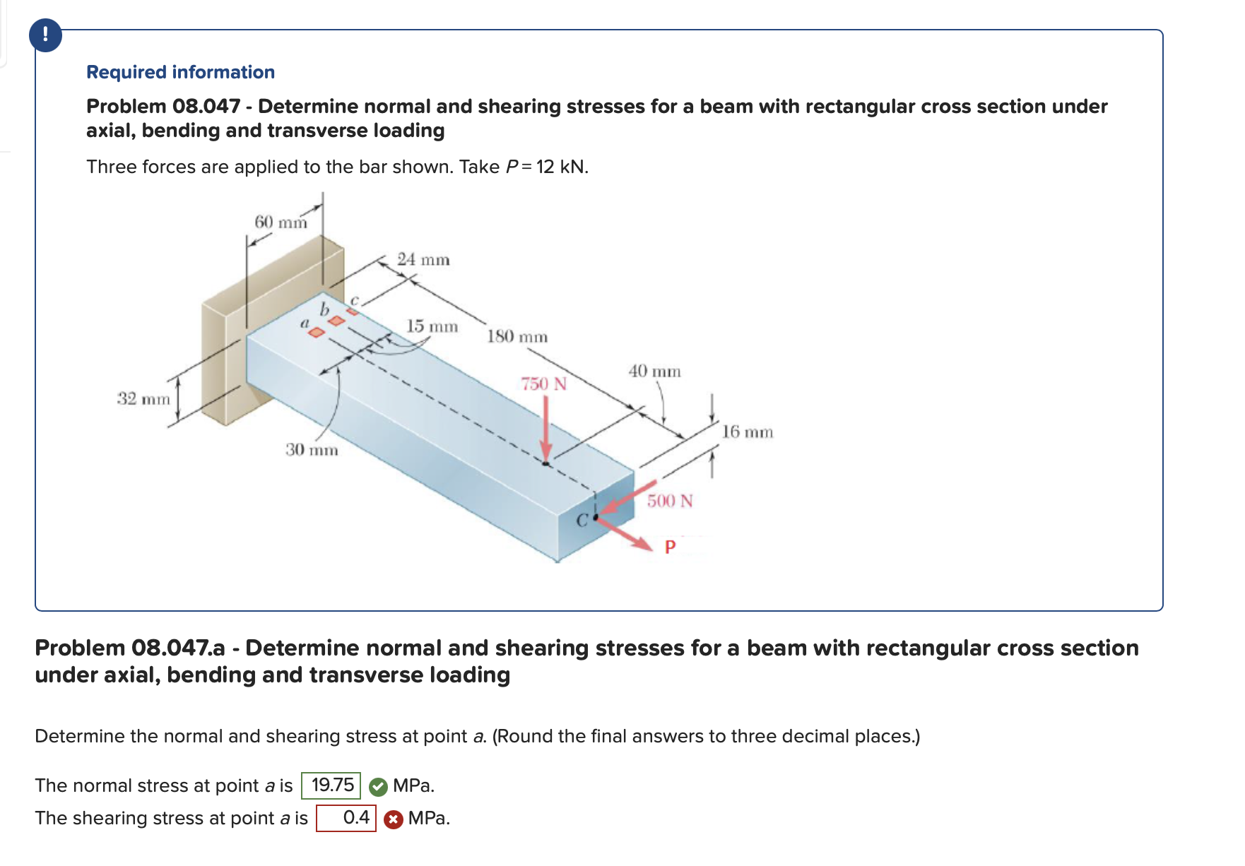 ! Required information Problem 0 8 . 0 4 7 -