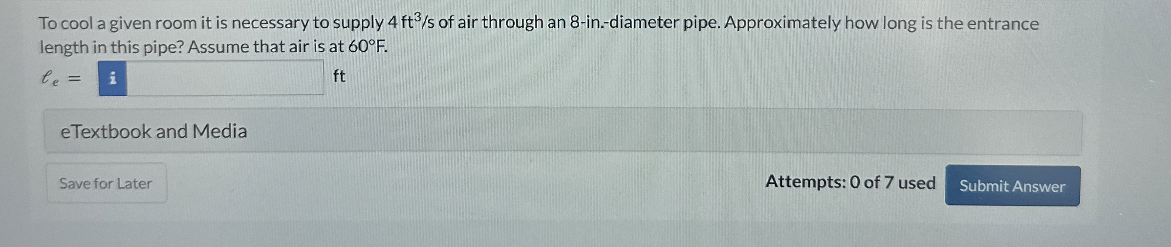 To cool a given room it is necessary to supply 4