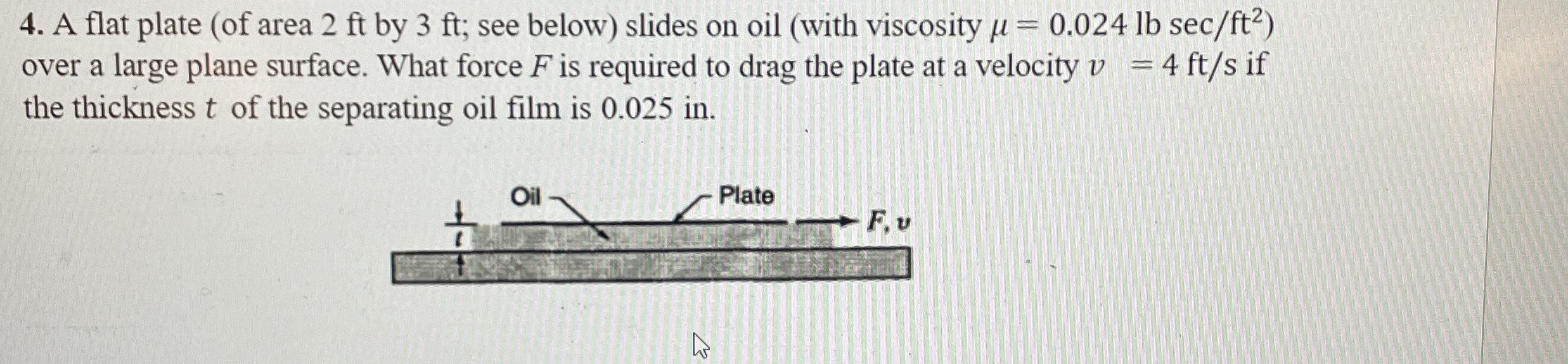 A flat plate ( of area 2 ft by 3 ft ; see below )