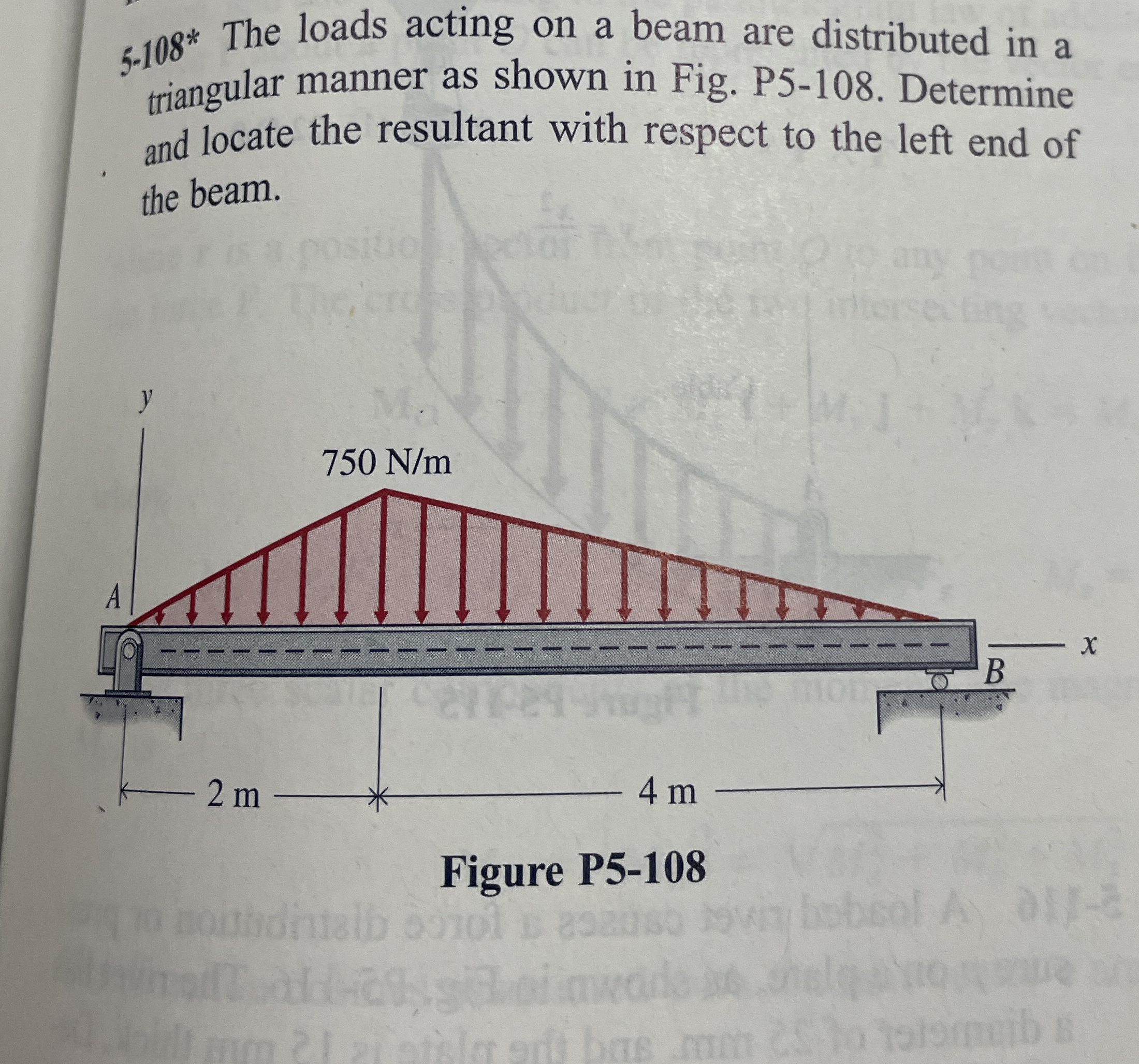 5 - 1 0 8 * The loads acting on a beam are