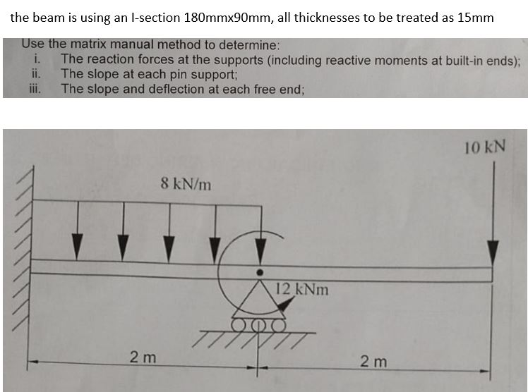 the beam is using an I - section 1 8 0 mmx 9 0 mm