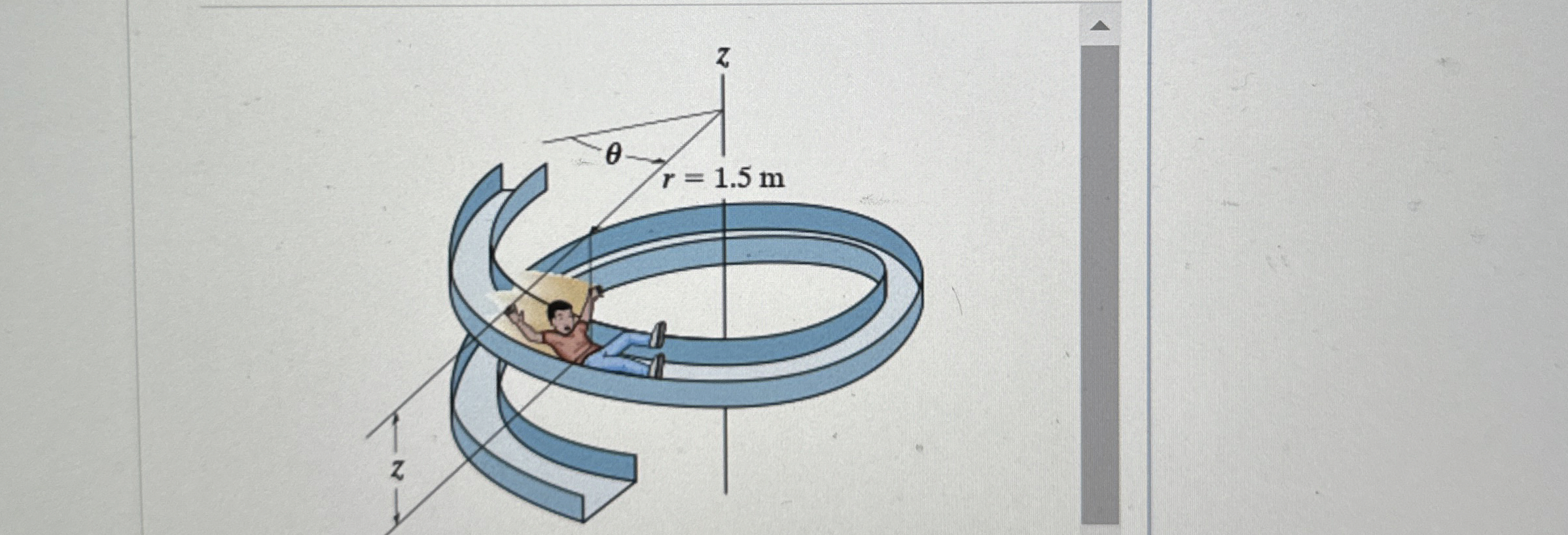 The 3 4 - k g boy is sliding down the smooth