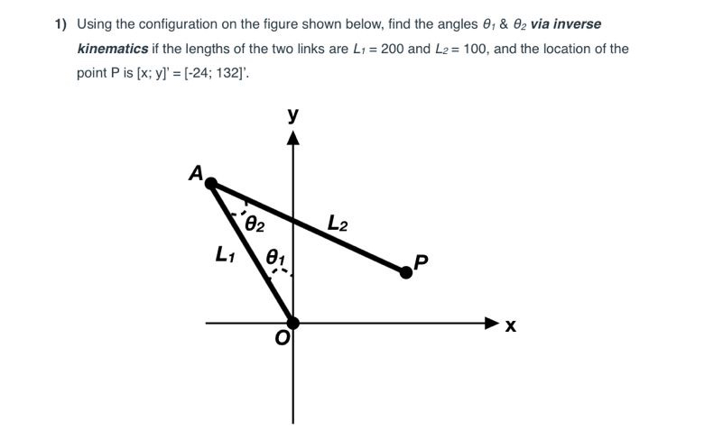 Using the configuration on the figure shown