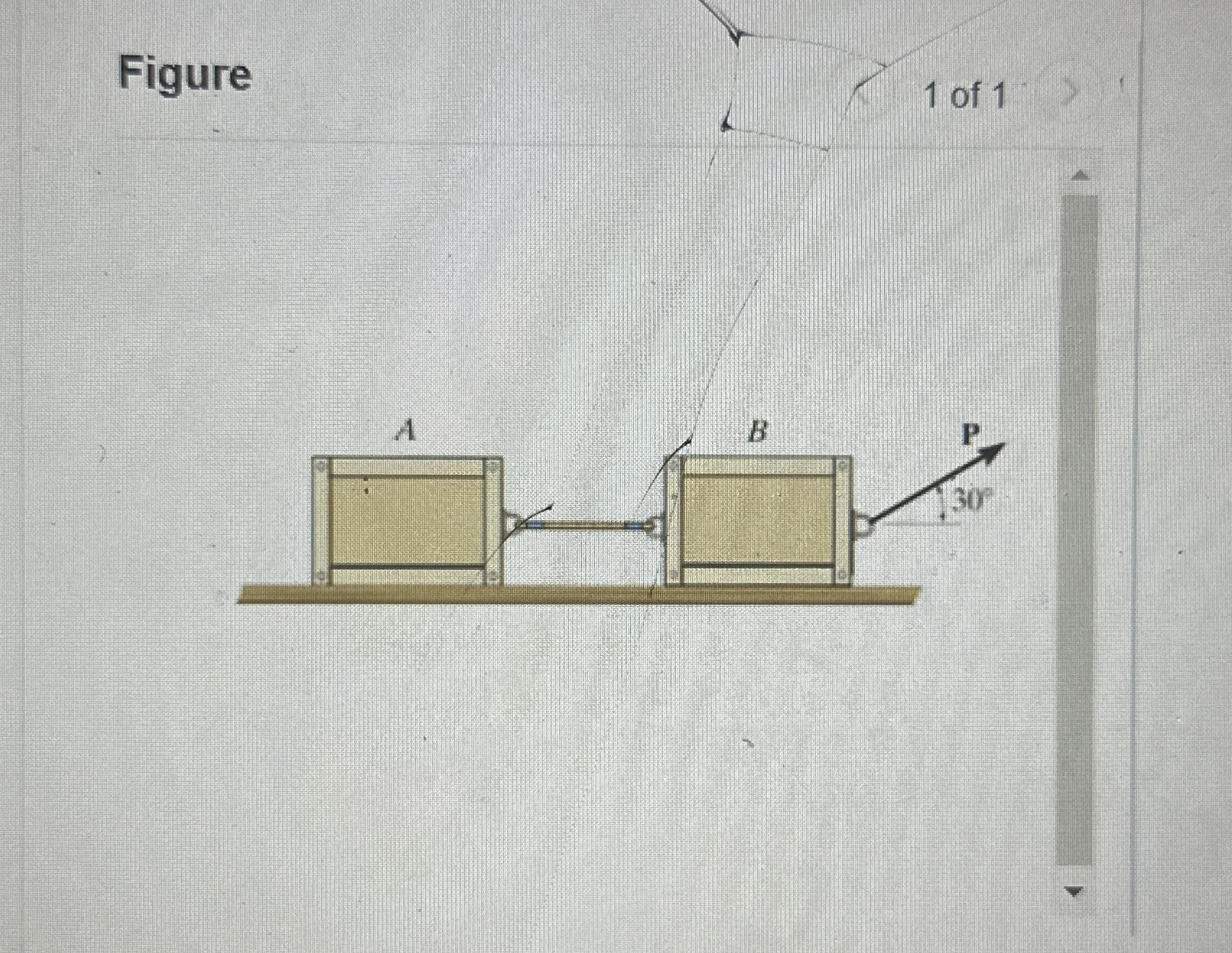 Two 5 5 kg crates are located on a horizontal