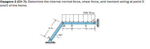Oppgave 2 ( Ch 7 ) : Determine the internal