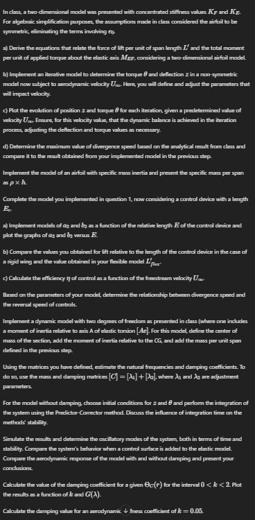 In class, a two - dimensional model was presented