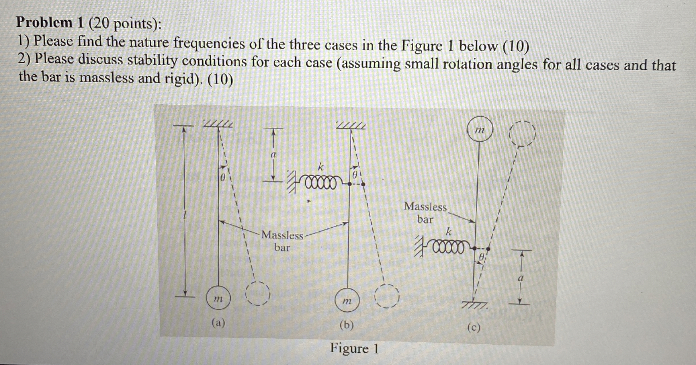 Problem 1 ( 2 0 points ) : Please find the nature