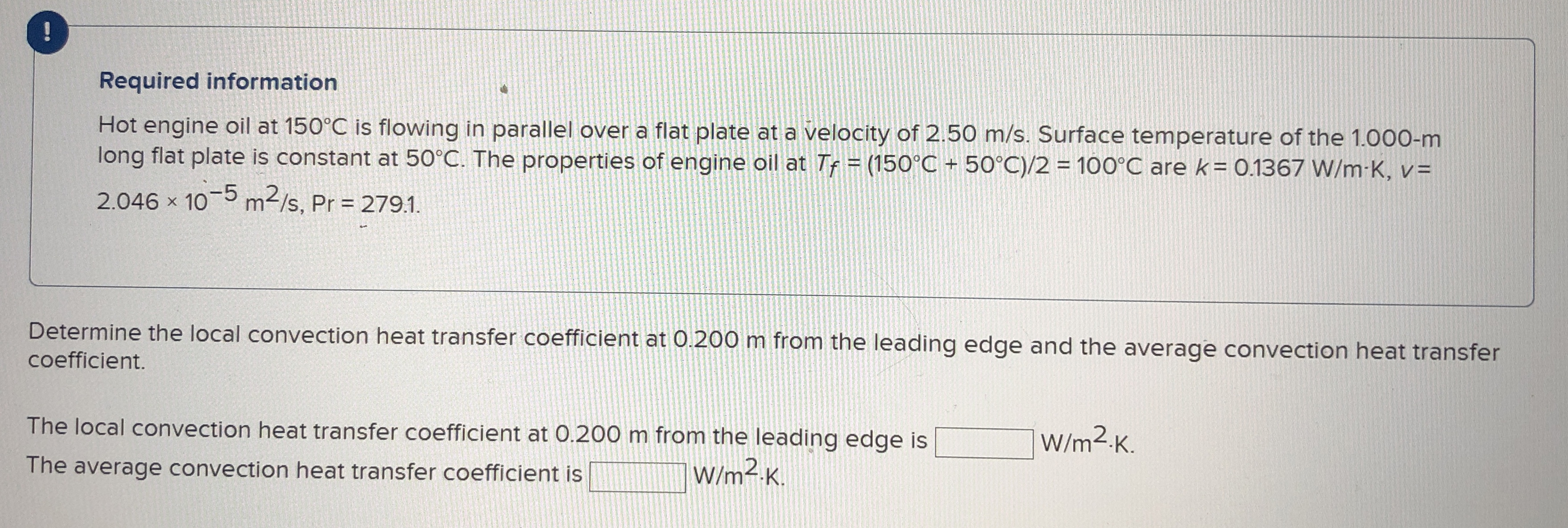 ! Required information Hot engine oil at 1 5 0 C