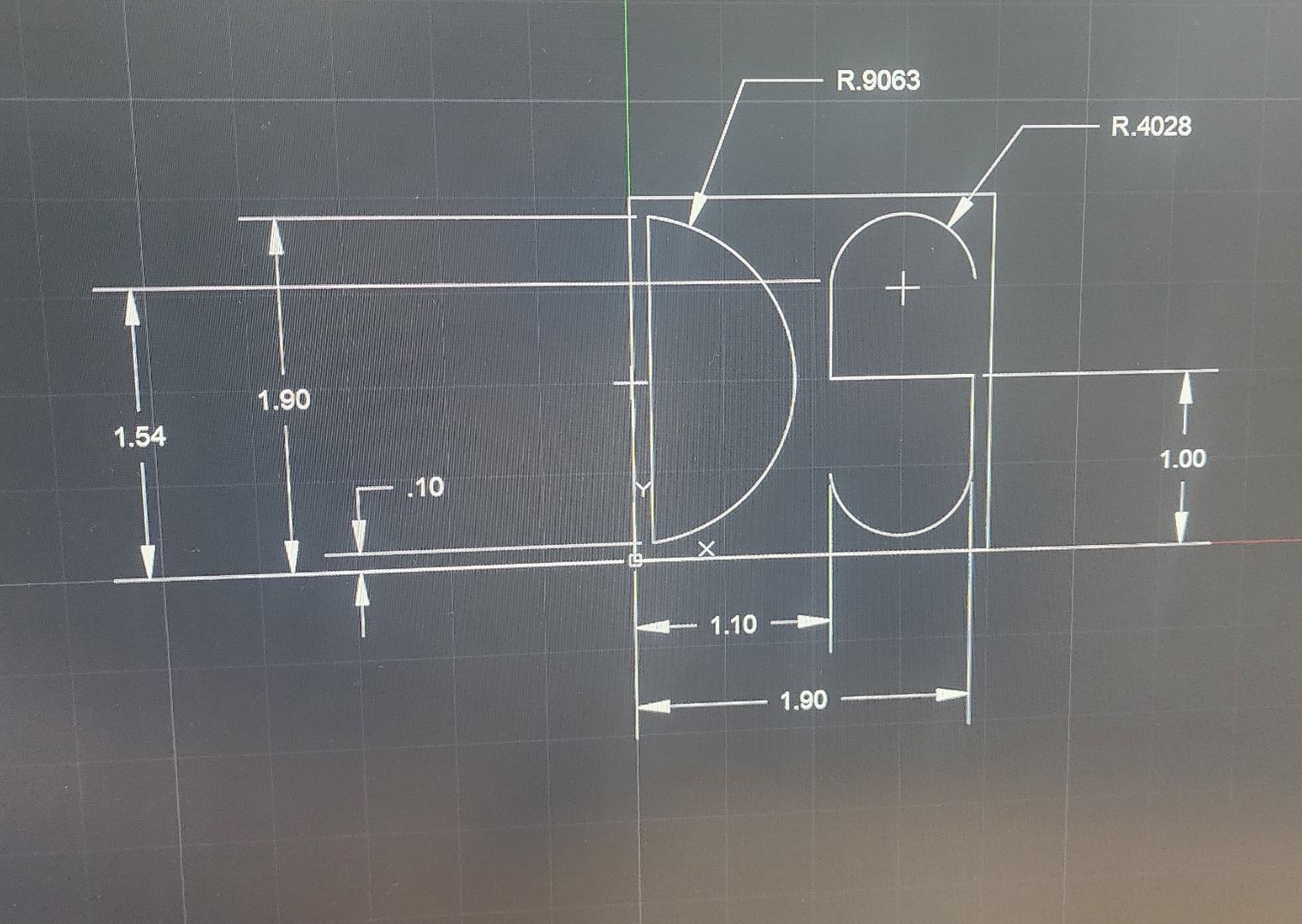 g code for this drawing 2 " * 2 * 1 " plate 1 / 8