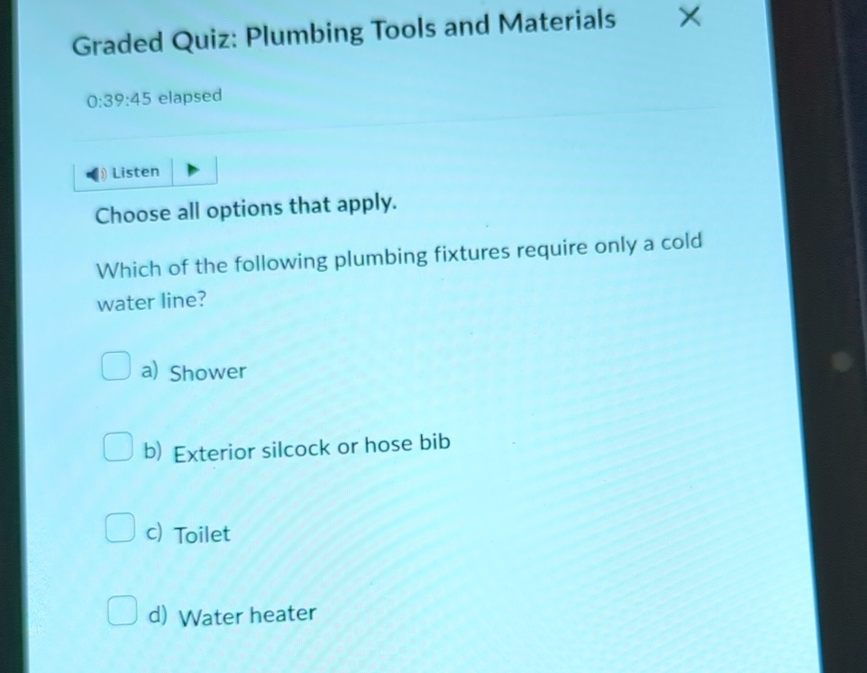 Choose all options that apply. Which of the