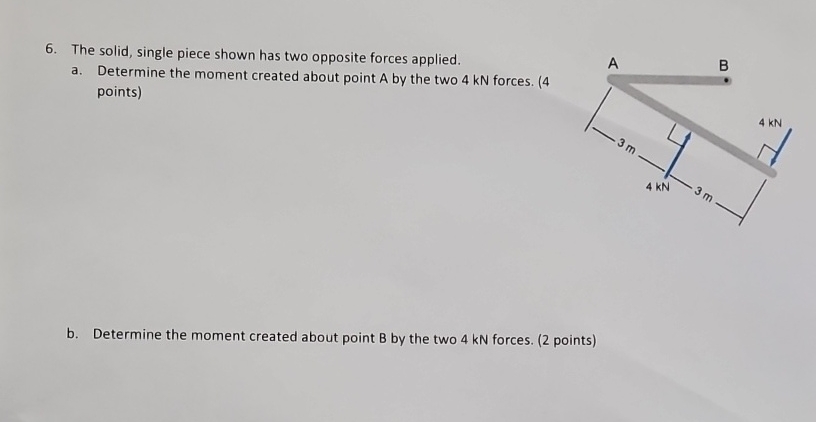 The solid, single piece shown has two opposite
