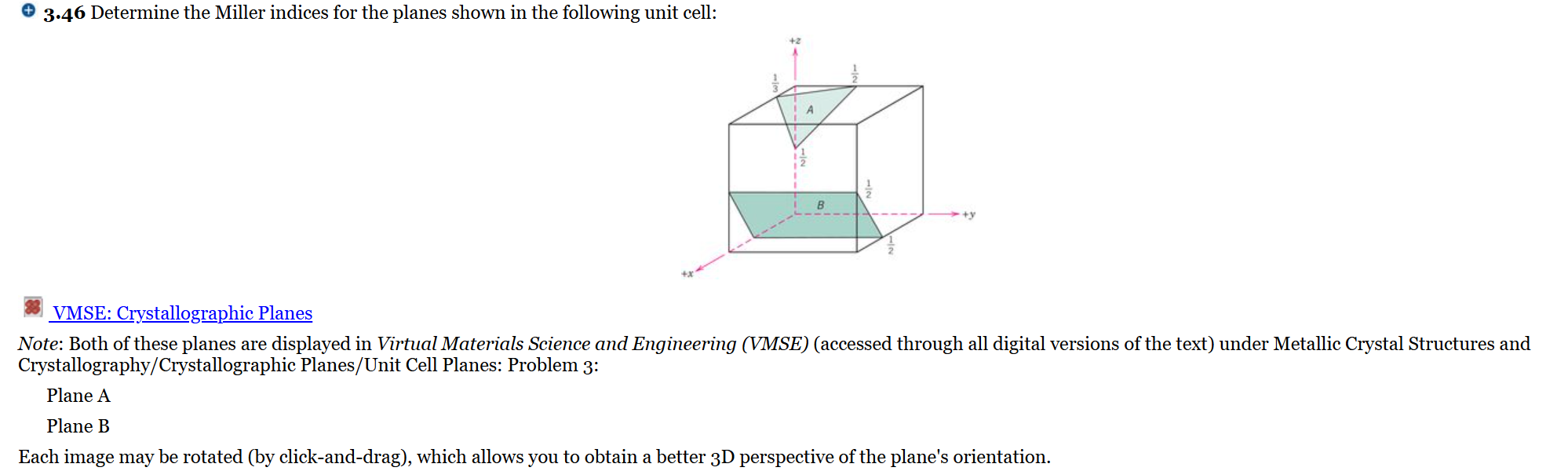 VMSE: Crystallographic Planes Note: Both of these