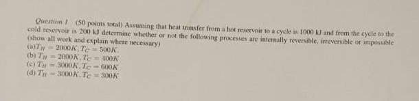 Question I ( 5 0 points rotal ) Assuming that