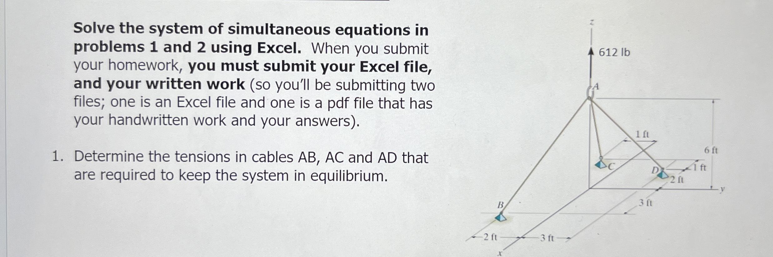 Solve the system of simultaneous equations using