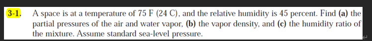 3 - 1 . A space is at a temperature of 7 5 F ( 2