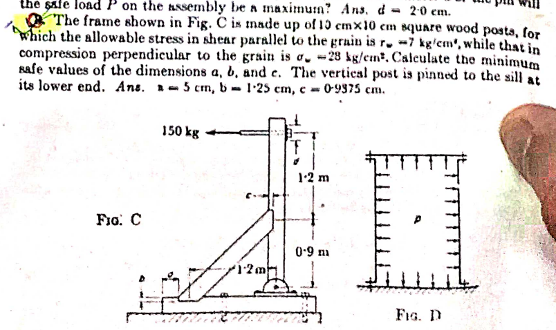 The frame shown in Fig. C is made up of 1 3 c m 1