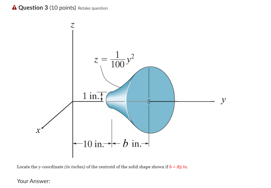 Locate the y - coordinate ( in inches ) of the
