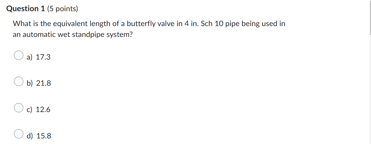 Question 1 ( 5 points ) What is the equivalent
