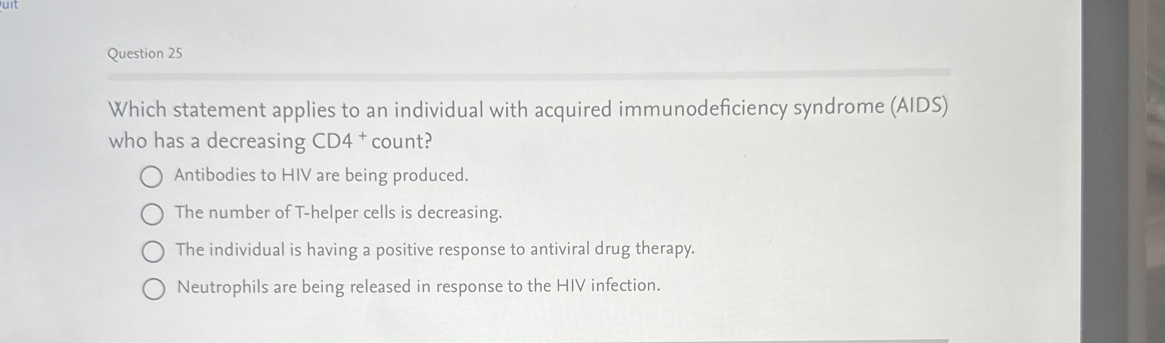 Question 2 5 Which statement applies to an