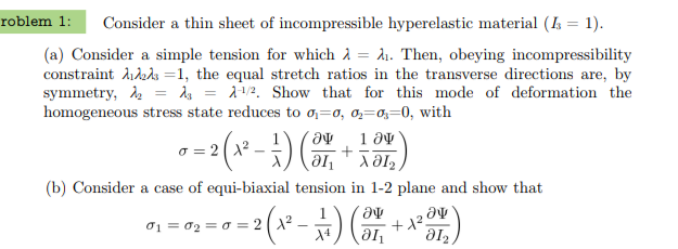 roblem 1 : , Consider a thin sheet of