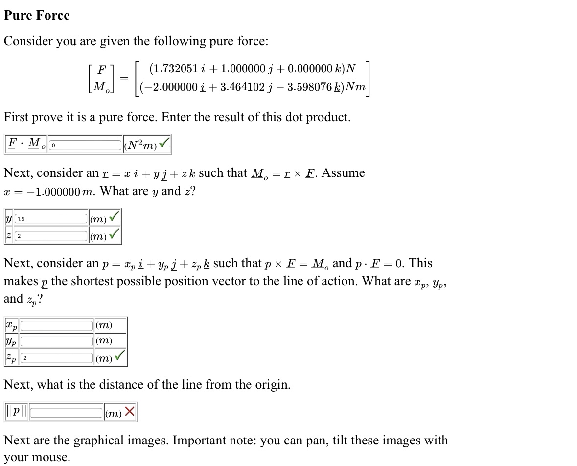 Pure Force Consider you are given the following