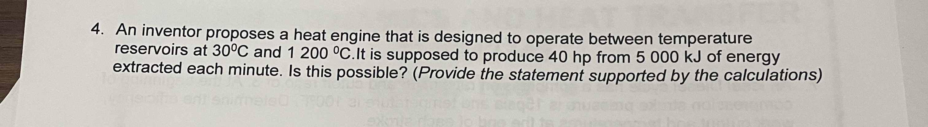 An inventor proposes a heat engine that is