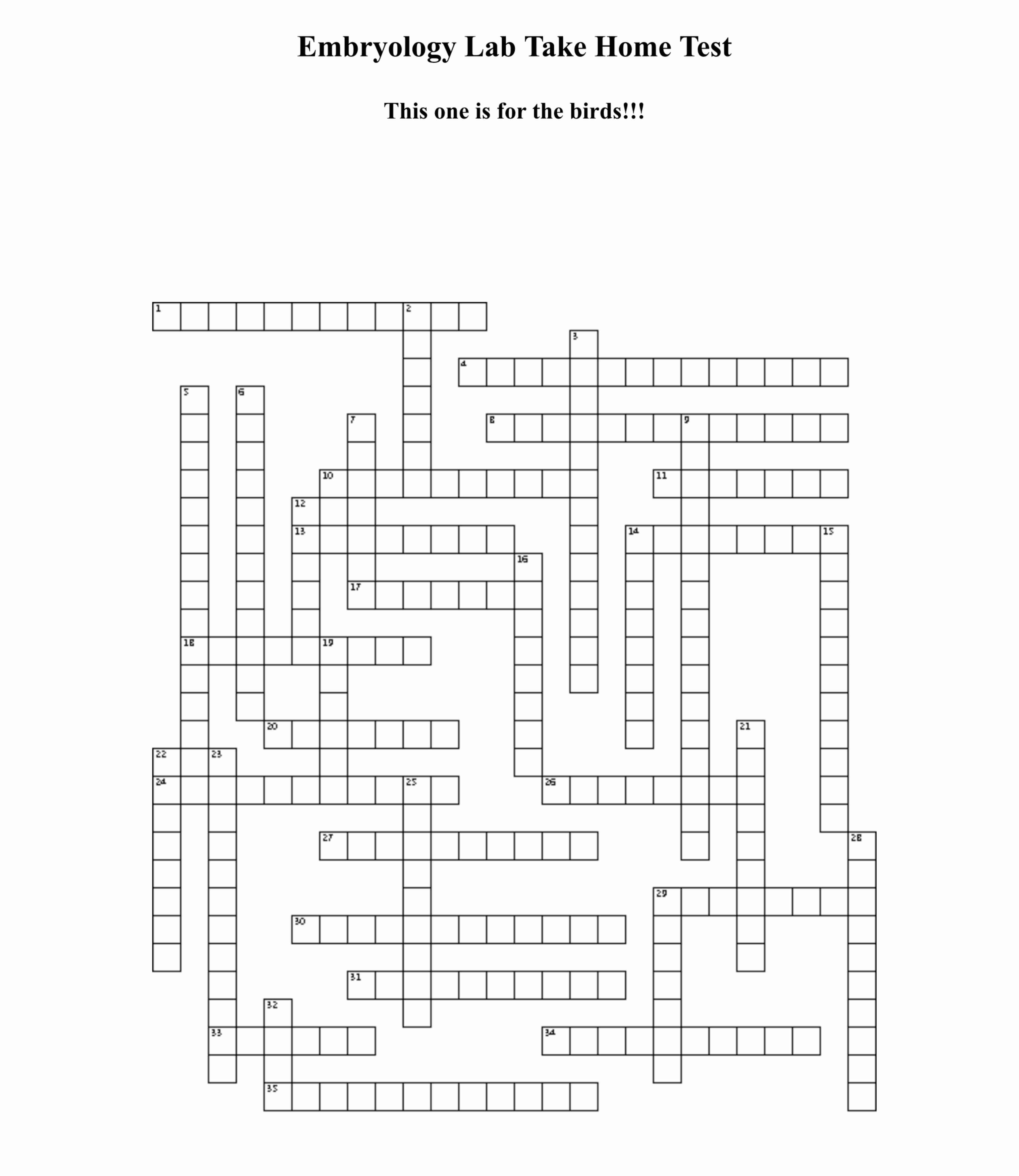 Across 1 . Another name for the blastodisc. 4 .