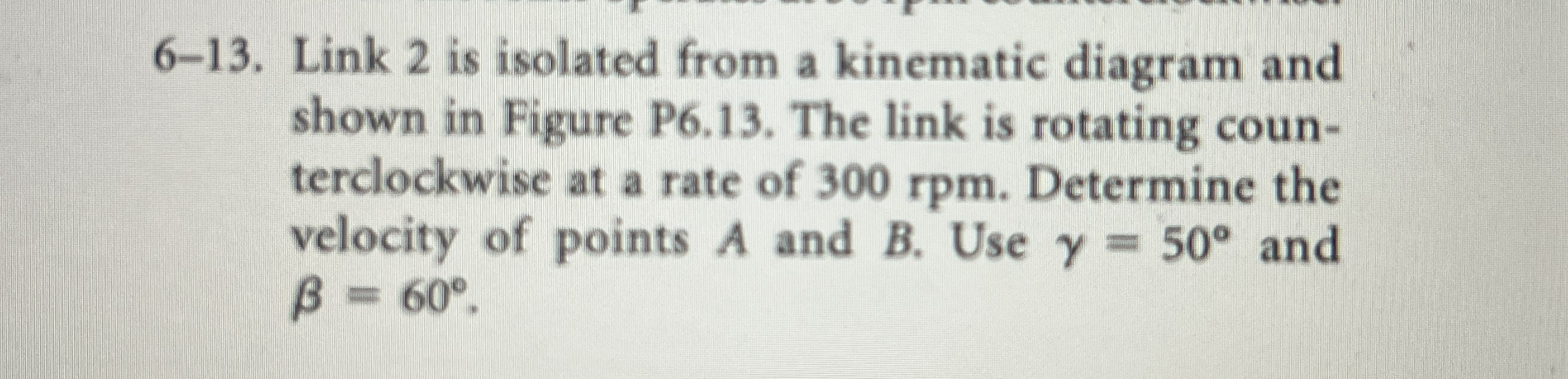 6 - 1 3 . Link 2 is isolated from a kinematic