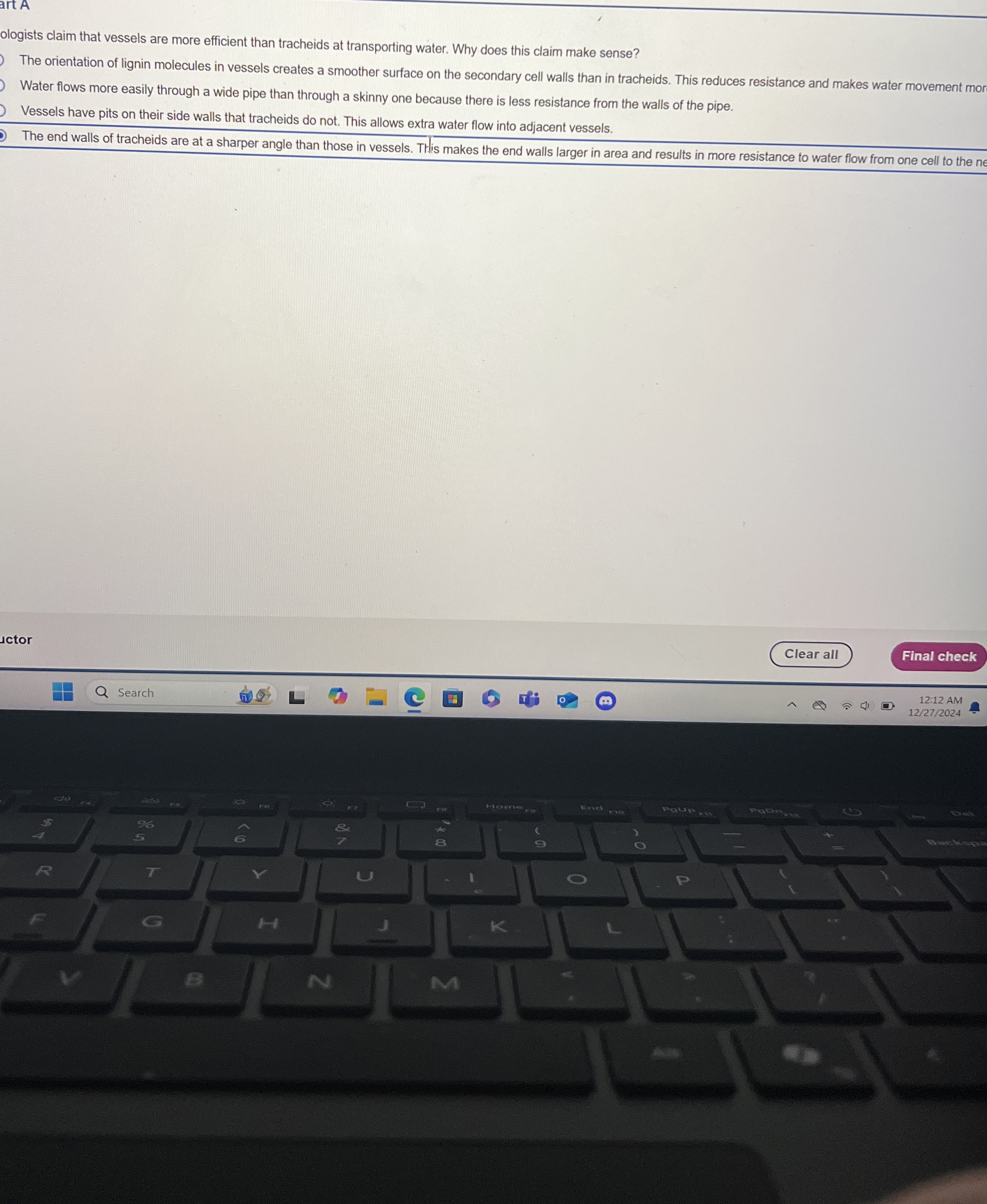 ologists claim that vessels are more efficient