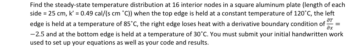 Find the steady - state temperature distribution