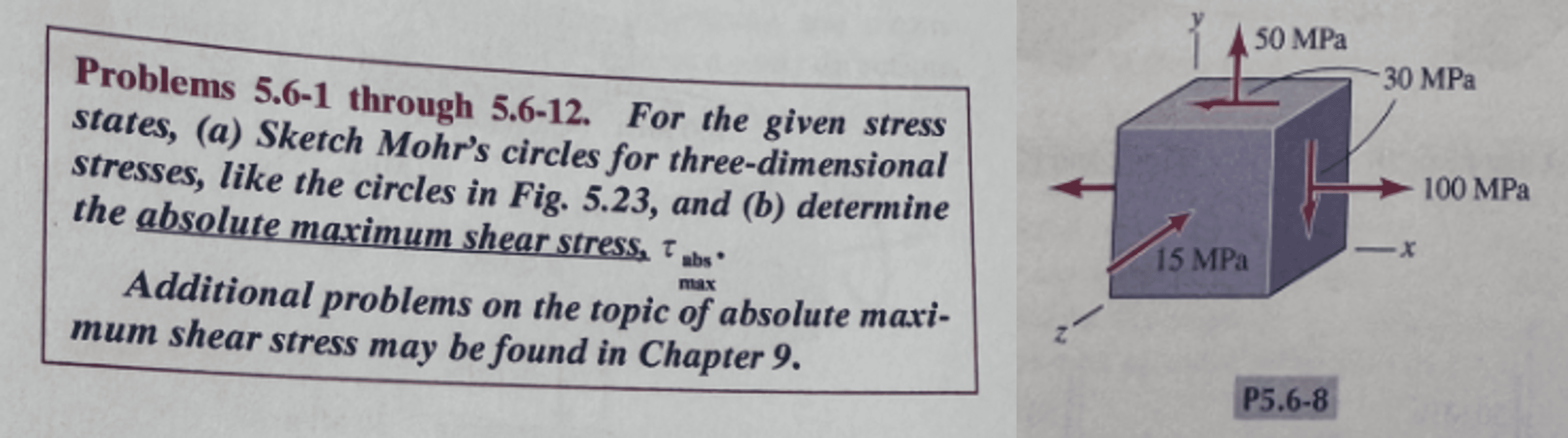Problems 5 . 6 - 1 through 5 . 6 - 1 2 . For the