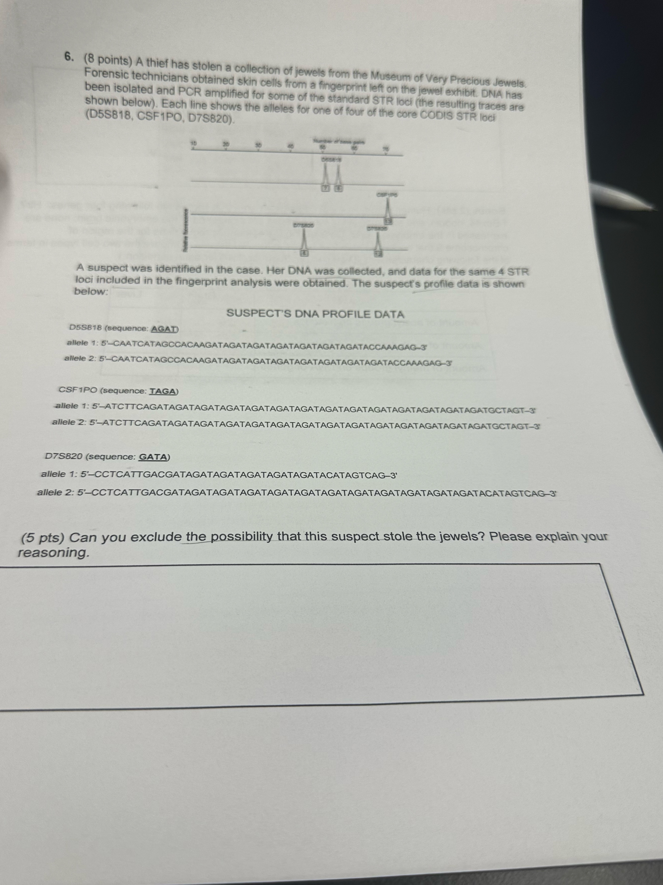 ( 8 points ) A thief has stolen a collection of