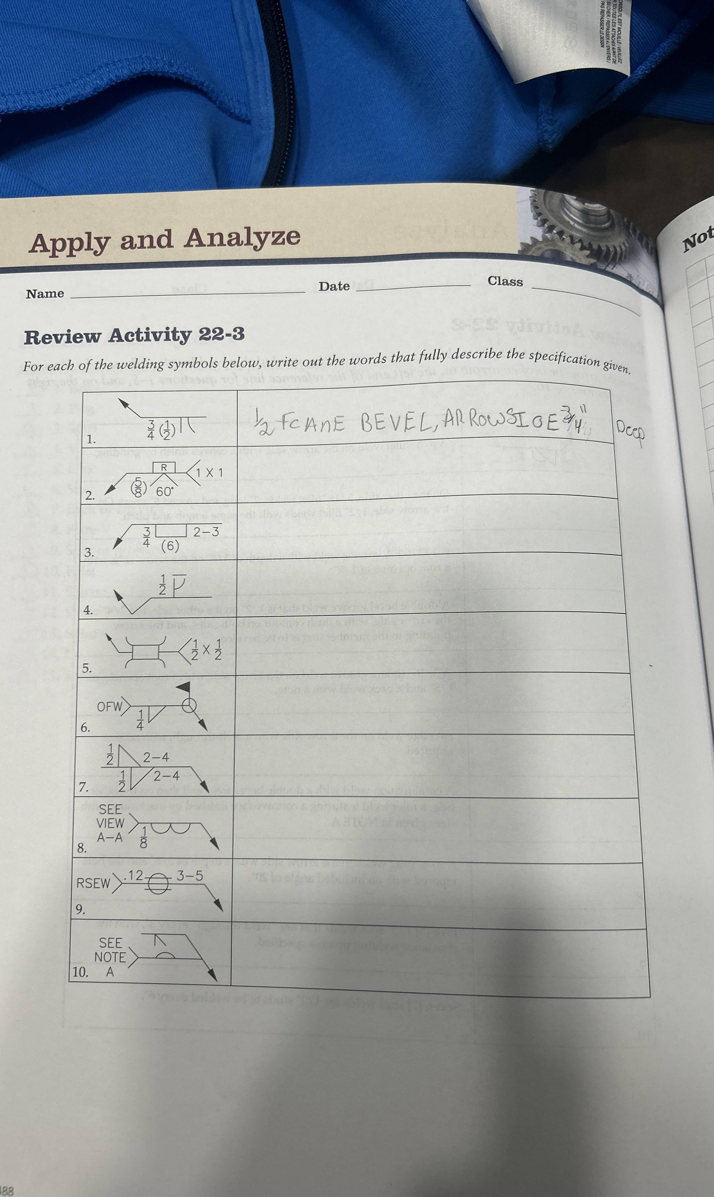 Apply and Analyze Review Activity 2 2 - 3 For