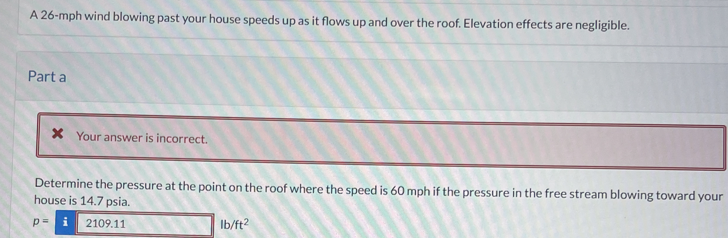 How to solve A 2 6 - mph wind blowing past your