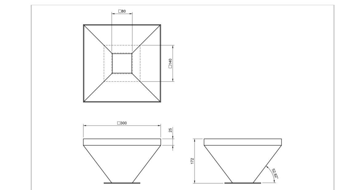 Draw or sketch the below Produce a pictorial