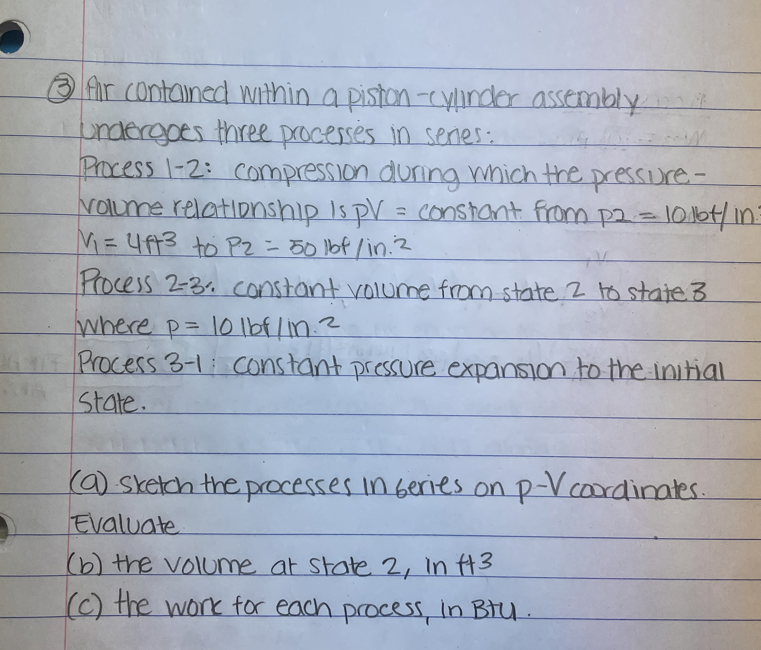 ( 3 ) fir contained within a piston - cylinder