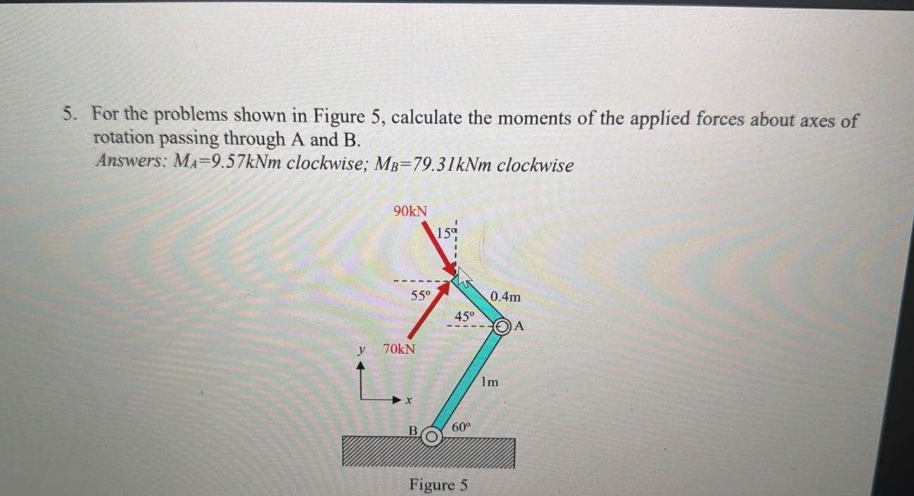 For the problems shown in Figure 5 , calculate