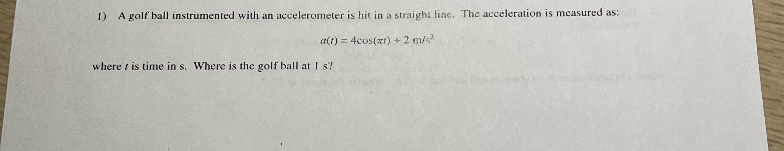 Name: A golf ball instrumented with an
