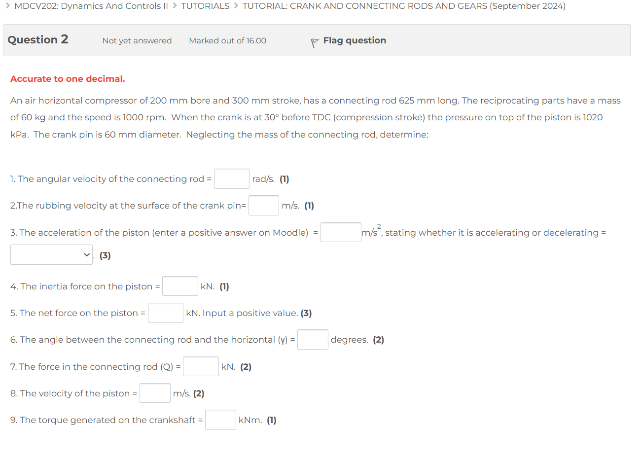 Accurate to one decimal. An air horizontal