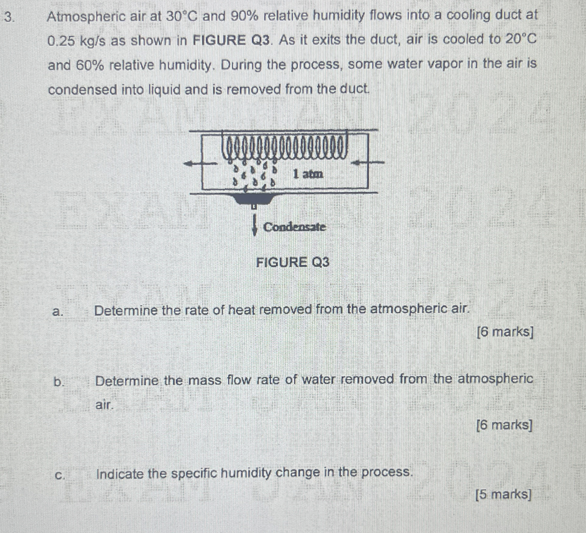 Atmospheric air at 3 0 C and 9 0 % relative