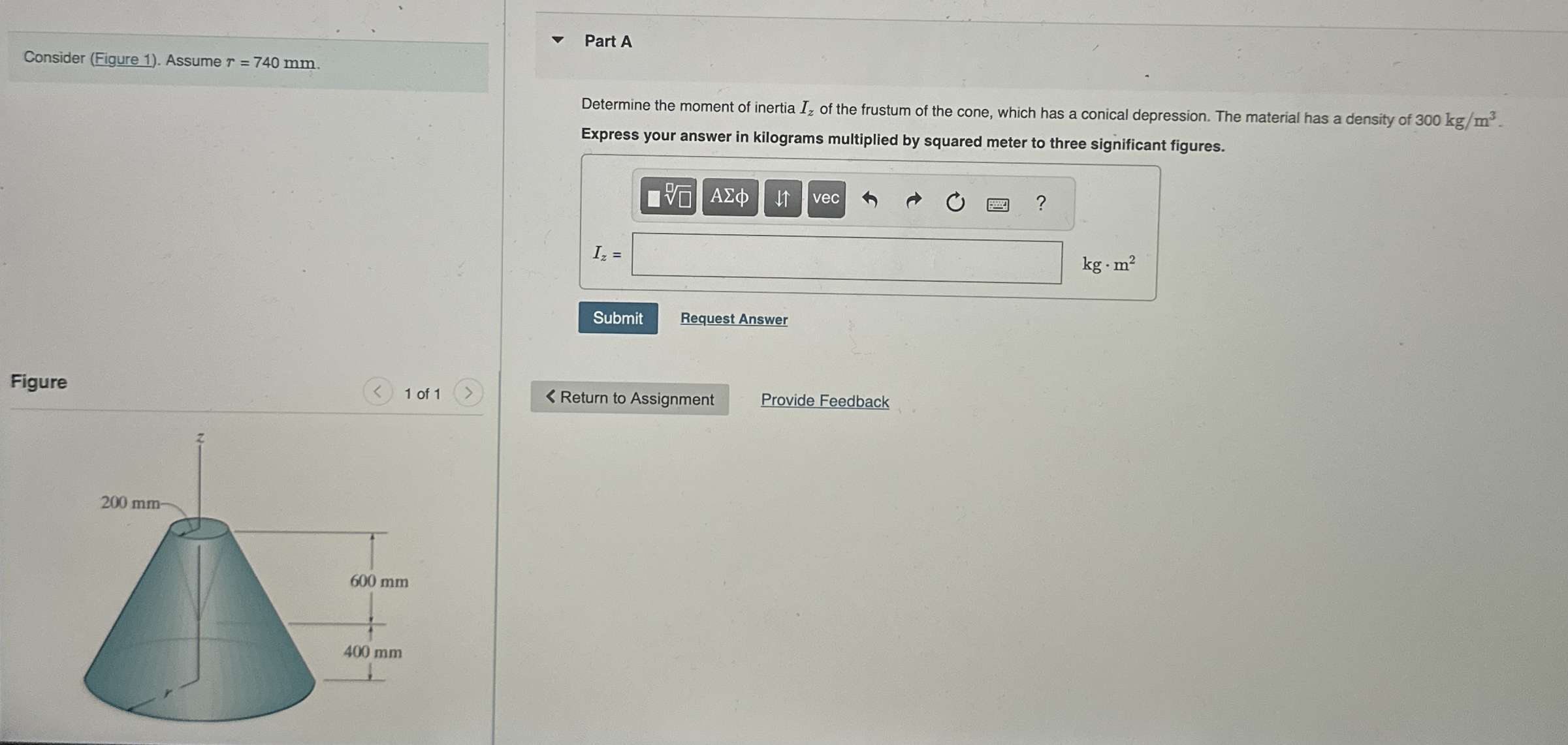 Consider ( Figure 1 ) . Assume r = 7 4 0 m m .