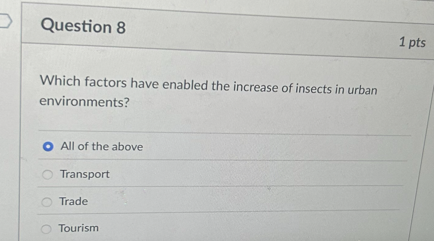 Question 8 1 pts Which factors have enabled the